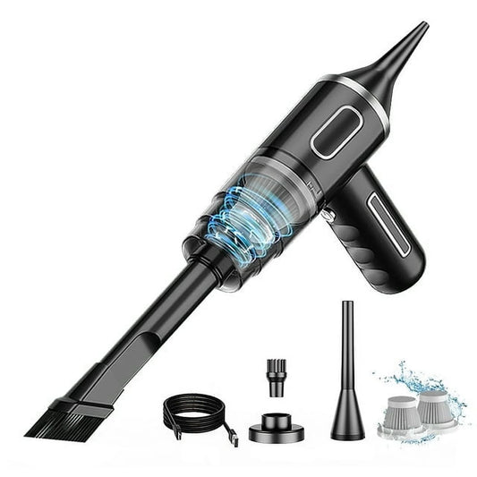 Handheld Vacuum Cordless, 29000PA Powerful Car Vacuum Cleaner, 120W Mini Rechargeable Hand Held Vacuum, Hand Held Vacuum with Strong Suction Bug Sucker for Home, Pet Hair, Car, Green